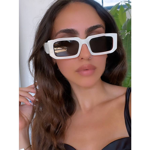 NEW Prada PR06YS Sunglasses in Talc White - Picture 2 of 7